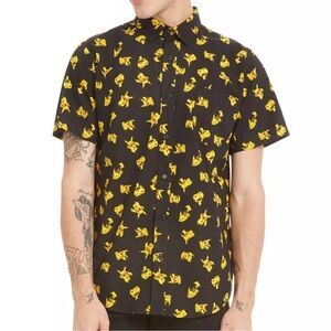 Shirt, Pokémon Black and Yellow Picachu Print